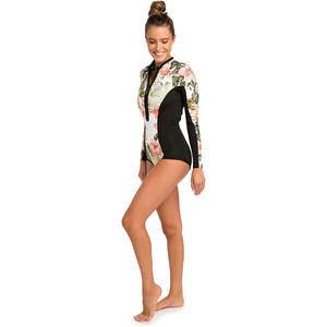 2019 Rip Curl Womens G-Bomb 1mm Long Sleeve Shorty Wetsuit White WSP7LW